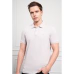 Morven Erkek Gri Basic Polo Yaka Dynamic Fit T-Shirt - XL