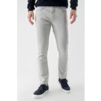 Morven Erkek Gri Mevsimlik Pamuk 5 Cep Slim Fit Jean Pantolon