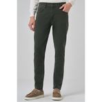 Morven Erkek Haki Denim 5 Cep Slim Fit Jean Kot Pantolon