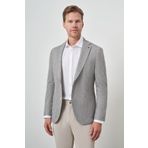 Morven Erkek Haki Örme Slim Fit Mono Yaka Ceket