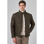 Morven Erkek Haki Polyester Kısa Kapitone Mont - 2XL