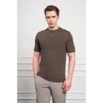 Morven Erkek Haki Trend Bisiklet Yaka Dynamic Fit Rahat Kesim Rayon T-Shirt