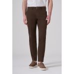 Morven Erkek Kahve Pamuk Trend Dynamic Fit Chino Pantolon - Kahverengi - 46
