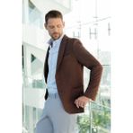 Morven Erkek Kiremit Örme Slim Fit Torba Cep Mono Yaka Spor Ceket - 46 - 6 Drop