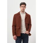 Morven Erkek Kiremit Yünlü Worker Ceket - 2XL