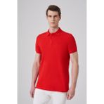 Morven Erkek Kırmızı Basic Polo Yaka Dynamic Fit T-Shirt - XL