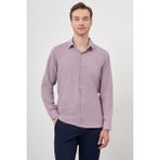 Morven Erkek Kırmızı Slim Fit Desenli Gömlek
