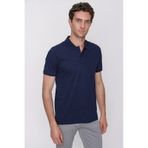 Morven Erkek Lacivert Basic Polo Yaka Dynamic Fit T-shirt