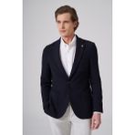 Morven Erkek Lacivert Örme Trend Slim Fit Mono Yaka Ceket - 46 - 6 Drop