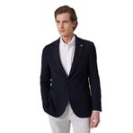Morven Erkek Lacivert Örme Trend Slim Fit Mono Yaka Ceket