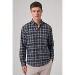 Morven Erkek Lacivert Regular Fit Oduncu Gömlek - 2XL
