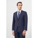 Morven Erkek Lacivert Yün Slim Fit Mono Yaka Takım Elbise - 54 - 6 Drop