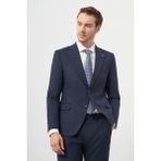 Morven Erkek Lacivert Yün Slim Fit Mono Yaka Takım Elbise - 58 - 6 Drop