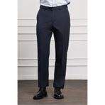 Morven Erkek Lacivert Yünlü Basic Dynamic Fit Rahat Kesim Classic Pantolon