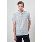Morven Erkek Mavi Trend Dinamik Fit Polo Yaka T-Shirt