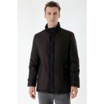 Morven Erkek Siyah Aston Çıtçıtlı Yan Cepli Dynamic Fit Rahat Kesim Mont