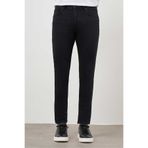 Morven Erkek Siyah Denim 5 Cep Slim Fit Jean Kot Pantolon