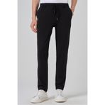 Morven Erkek Siyah Örme Trend İpli Slim Fit Jogger Pantolon