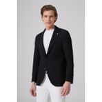 Morven Erkek Siyah Örme Trend Slim Fit Mono Yaka Ceket - 46 - 6 Drop