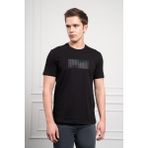 Morven Erkek Siyah Trend Bisiklet Yaka Dinamik Fit Pamuk T-Shirt - 2XL