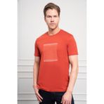 Morven Erkek Tarçın Trend Bisiklet Yaka Pamuk Dinamik Fit T-Shirt - 2XL