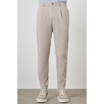 Morven Erkek Taş Trend Slim Fit Tam Lastik Pantolon