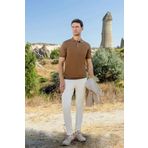 Morven Erkek Trend Polo Yaka Dynamic Fit T-Shirt 18030 Camel L