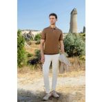 Morven Erkek Trend Polo Yaka Dynamic Fit T-Shirt 18030 Camel M
