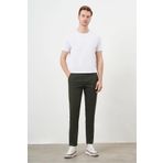 Morven Erkek Yazlık Pileli Slim Fit Chino Pantolon 24YS003006 Haki 44
