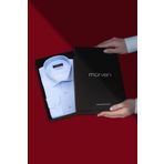 Morven Slim Fit Düz Sert Yaka Kolay Ütülenebilen (HEDİYE KUTULU) Uzun Kollu Gömlek