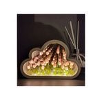 moryconcept Bulut Şekli Lale Ayna 2 In 1 LED Gece Lambası Ayna El Yapımı Yatak Odası