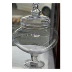 MorzaHome Cam Ayaklı Kurabiyelik,drajelik Kapaklı 31x16cm