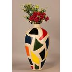Mosaice Handmade Dekoratif Seramik Vazo – El Yapımı Seramik Tasarım, Tek Parça Modern Aksesuar, Yerli Üretim Dekoratif Ev Vazosu