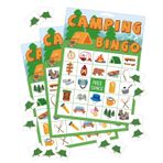 Mosailles Kamp Bingo Oyunu Dış Mekan İç Mekan Aktiviteleri Doğa Yürüyüşü Saha Seyahat Malzemeleri Parti Hediyeleri Kart Oyunları Yetişkinler için 24 Oyuncu Aile Eğlencesi