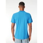 Moschino Desenli Mavi Erkek Polo T-Shirt 241V3A1604