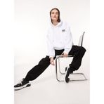 Moschino Jeans Kapüşonlu Düz Siyah Kadın Sweatshirt, Siyah, M