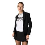Moschino Jeans Yuvarlak Yaka Baskılı T-Shirt, M, 5003231512, Beyaz, Kadın