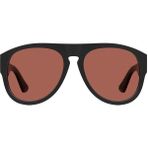 Moschino Kadın Güneş Gözlüğü - Pilot Siyah Kemik Çerçeve Pembe Cam UV400 176/S - Çok Renkli