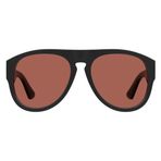 Moschino Kadın Güneş Gözlüğü - Pilot Siyah Kemik Çerçeve Pembe Cam Uv400 176/S