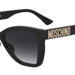 Moschino Kadın MOS155/S Güneş Gözlüğü (1'li paket), Siyah/beyaz, 55/18/140