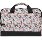 Moserini 13'' 13.3'' Taban Korumalı, Omuz Askılı, Desenli Macbook Çantası - Spica Beyaz