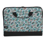 Moserini 15.6'' Taban Korumalı, Omuz Askılı, Desenli Notebook Laptop Macbook Çantası - Shell - Turkuaz