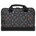 Moserini Moserini 14"-14.2" Taban Korumalı, Omuz Askılı Desenli Macbook Air-Pro Laptop Çantası - Gordion - Siyah