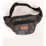 Moserini Unisex Desenli Omuz ve Bel Çantası - Rigel - Siyah