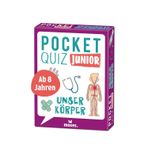 moses. Pocket Quiz junior Unser Körper – 100 Fragen rund um den menschlichen Körper, mit lustigen Illustrationen, Wissen über Anatomie für Kinder ab 8 Jahren, kleines Format für unterwegs