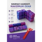 Moshu Design Sonsuz Küp / infinity Küp / Stres Oyuncağı / Hobi / Mor-Pembe