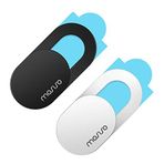 MOSISO Webcam Kapak Kaydırak, 0,03 inç Sürgülü Engelleyici Dizüstü Kamera Kapağı Lens Engelleyici Kabuk Sticker MacBook Air/Pro/Tablet/Notebook ile Uyumlu Ultra İnce Gizlilik Güvenlik Koruyucu (2