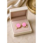 mos&more Pembe Küçük Gözlük Broş
