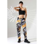 Mosranic Kadın Karışık Desen Jogger Lastik Paça Sokak Stili Oversize Eşofman Altı Ms 1318 - 2XL