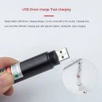 Mossem Fithome 100MW Desen Başlıklı USB Şarjlı Yeşil Lazer Pointer